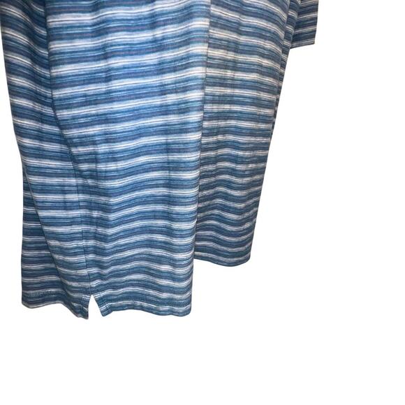 Linksoul Men’s XL 1/4 Button Polo Short Sleeved Striped Knit Preppy Logo Shirt - Picture 6 of 11